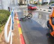 רוכב אופניים נפצע קל בתאונת דרכים