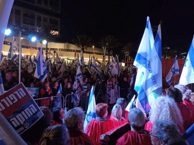 המחאה באשדוד. צילום: נורית טופז